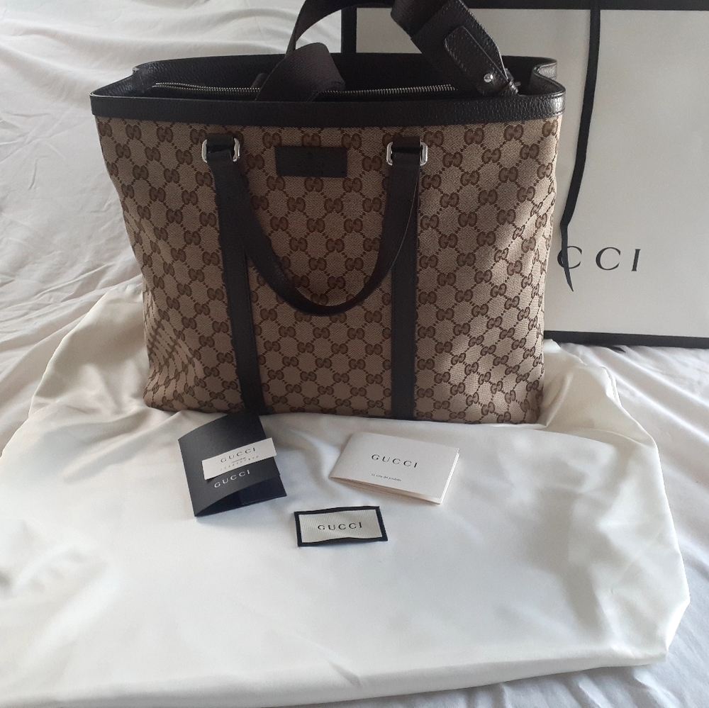 GUCCI  SS Monogram Canvas A4 2WAY Totes